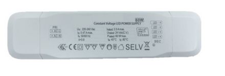 Τροφοδοτικό 24VDC 60W IP20 On-Off (Slim) 00/8078