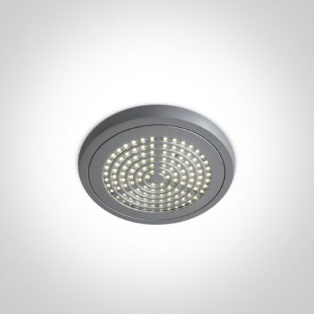 Πλαφονιέρα Multi LED 7W 4000Κ 230V Die Cast Γκρι Super Slim Dark Light