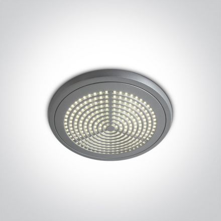 Πλαφονιέρα Multi LED 16W 4000Κ 230V Die Cast Γκρι Super Slim Dark Light