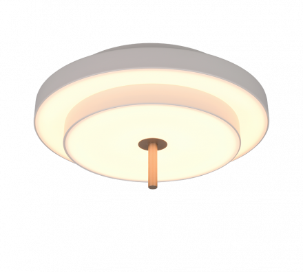 Trio Lighting Πλαφονιέρα LED 34.5W CCT KEATON Λευκό-Χρυσό