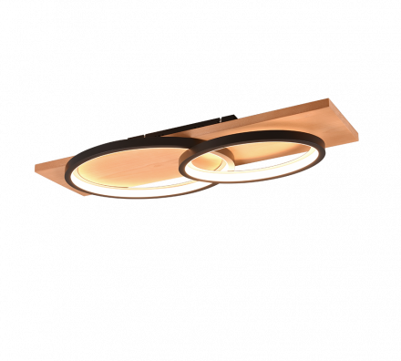 Trio Lighting Φωτιστικό Οροφής BARCA LED 30W Μέταλλο Μαύρο