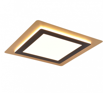 Trio Lighting Φωτιστικό Οροφής MORGAN LED 46W Μέταλλο Μαύρο-Χρυσό