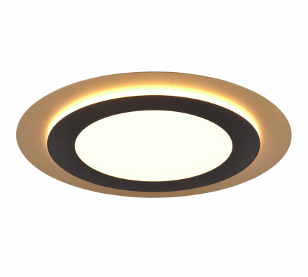 Trio Lighting Φωτιστικό Οροφής MORGAN LED 42W Μέταλλο Μαύρο-Χρυσό