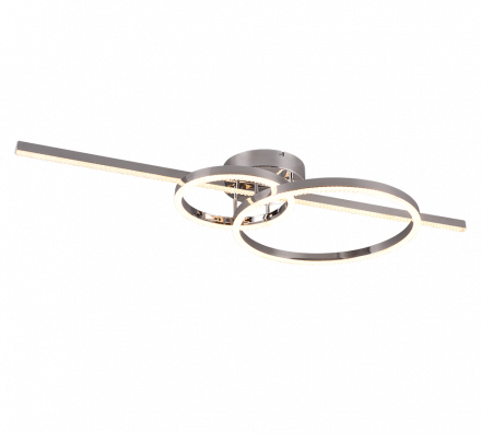 Trio Lighting Φωτιστικό Οροφής MONTILLA LED 54W Μέταλλο Chrome