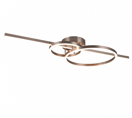 Trio Lighting Φωτιστικό Οροφής MONTILLA LED 54W Μέταλλο Nickel Mat