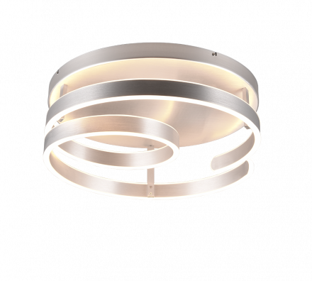 Trio Lighting Πλαφονιέρα MARNIE LED 58W 3000K Μέταλλο Brushed Aluminum