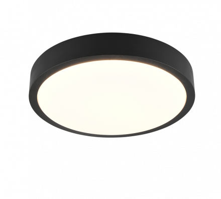 Trio Lighting Πλαφονιέρα LED 24W ISEO Μαύρο
