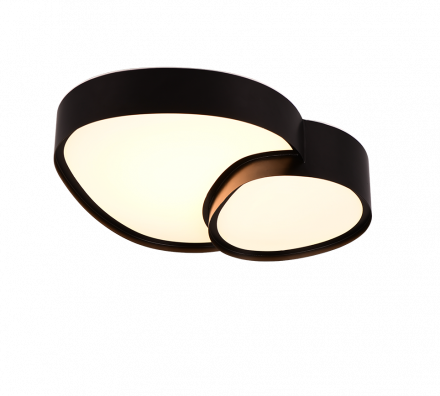 Trio Lighting Πλαφονιέρα LED 21W RISE Μαύρο Ματ