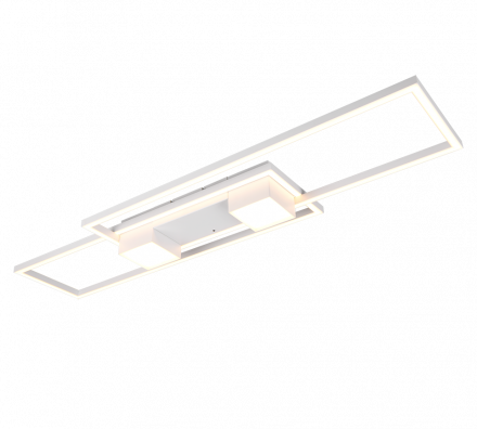 Trio Lighting Πλαφονιέρα LED 37W ALBANY Αλουμίνιο Λευκό Ματ