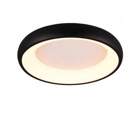 Trio Lighting Πλαφονιέρα LED 29W CARDONA Μαύρο Ματ Μέταλλο