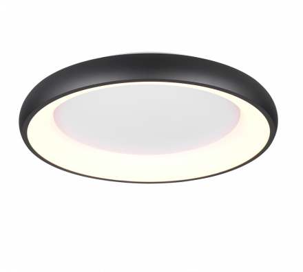 Trio Lighting Πλαφονιέρα LED 38W CARDONA Μαύρο Ματ Μέταλλο