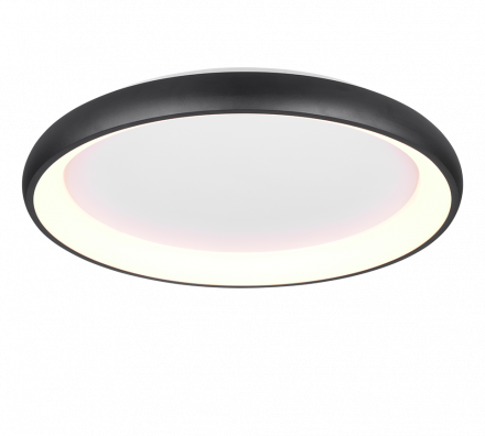 Trio Lighting Πλαφονιέρα LED 59W CARDONA Μαύρο Ματ Μέταλλο