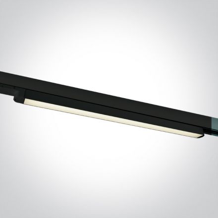 One Light Γραμμικό Φωτιστικό Ράγας LED 16W 4000K Αλουμίνιο 110° 100-240V Μαύρο