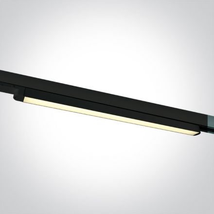 One Light Γραμμικό Φωτιστικό Ράγας LED 16W 3000K Αλουμίνιο 110° 100-240V Μαύρο