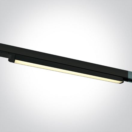 Γραμμικό Φωτιστικό Ράγας LED 16W 3000K Αλουμίνιο 110° 100-240V Μαύρο