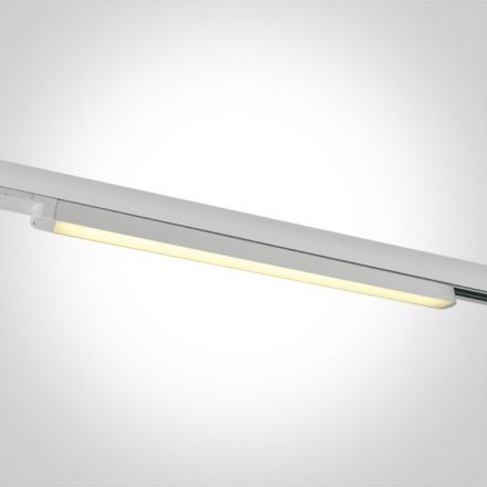 One Light Γραμμικό Φωτιστικό Ράγας LED 16W 3000K Αλουμίνιο 110° 100-240V Λευκό