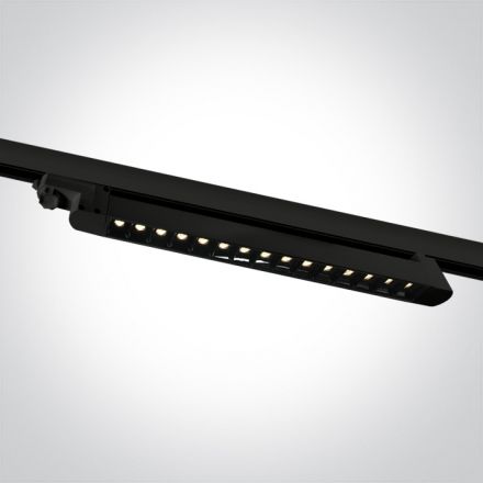 Γραμμικό Φωτιστικό Ράγας LED 15x1W 3000K Αλουμίνιο 30° 230V Μαύρο