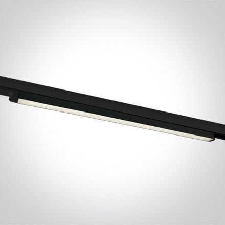 Γραμμικό Φωτιστικό Ράγας LED 25W 4000K Αλουμίνιο 110° 100-240V Μαύρο
