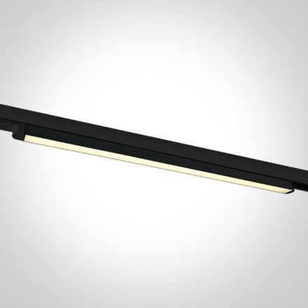 One Light Γραμμικό Φωτιστικό Ράγας LED 25W 3000K Αλουμίνιο 110° 100-240V Μαύρο
