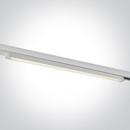 One Light Γραμμικό Φωτιστικό Ράγας LED 25W 4000K Αλουμίνιο 110° 100-240V Λευκό