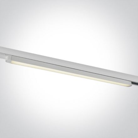 Γραμμικό Φωτιστικό Ράγας LED 25W 4000K Αλουμίνιο 110° 100-240V Λευκό