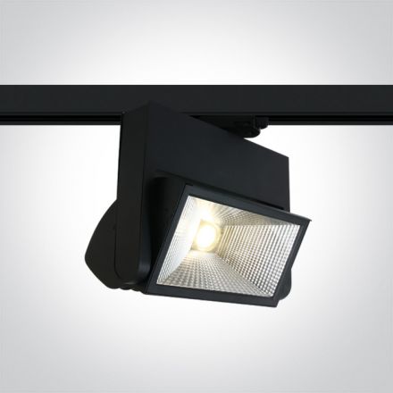 One Light LED Spot Ράγας 40W 4000K 60° Αλουμίνιο 230V Μαύρο