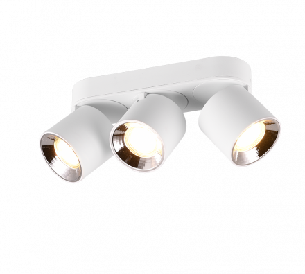 Trio Lighting Τριπλό Σποτ GUAYANA LED 3xGU10 Μεταλλικό Λευκό