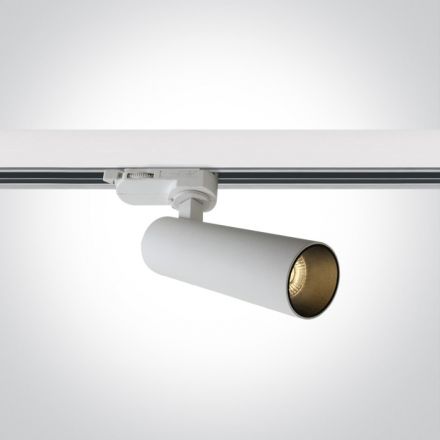 LED Spot Ράγας 8W 3000Κ Λευκό Αλουμίνιο 36° 230V Dimmable Dark Light