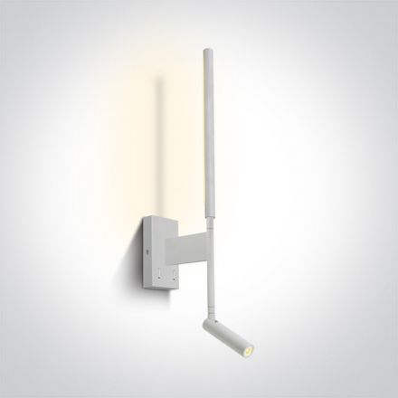 Εποίτιχο Σποτ LED 3W+6W Side Light 3000Κ Μέταλλο/Αλουμίνιο Λευκό 230V 65144