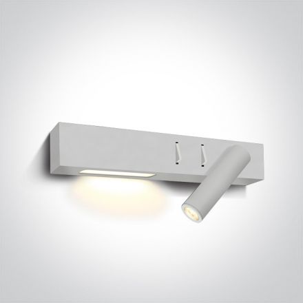 Εποίτιχο Σποτ LED 3W+6W Side Light 3000Κ Μέταλλο/Αλουμίνιο Λευκό 230V 65146A