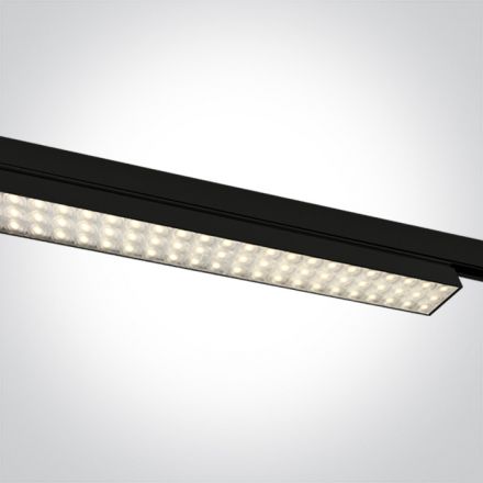 Γραμμικό Φωτιστικό Ράγας LED 30W 3000K Αλουμίνιο 230V Μαύρο
