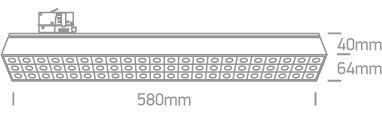 One Light Γραμμικό Φωτιστικό Ράγας LED 30W 4000K Αλουμίνιο 230V Λευκό