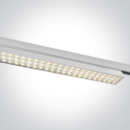 Γραμμικό Φωτιστικό Ράγας LED 30W 3000K Αλουμίνιο 230V Λευκό