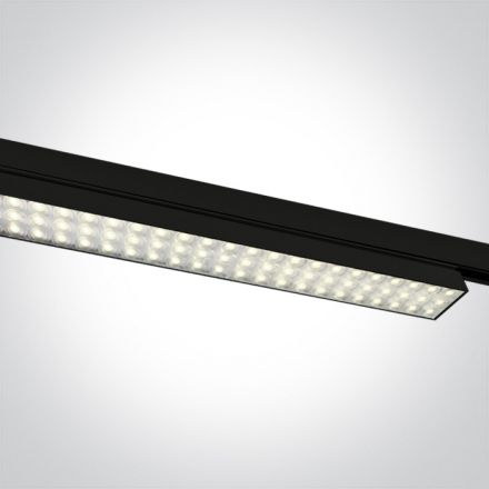 Γραμμικό Φωτιστικό Ράγας LED 60W 4000K Αλουμίνιο 230V Μαύρο
