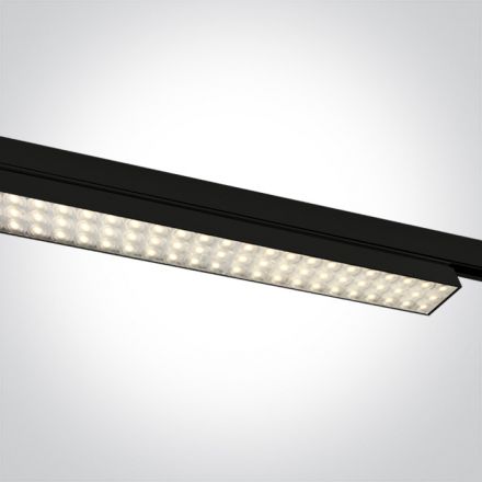 Γραμμικό Φωτιστικό Ράγας LED 60W 3000K Αλουμίνιο 230V Μαύρο