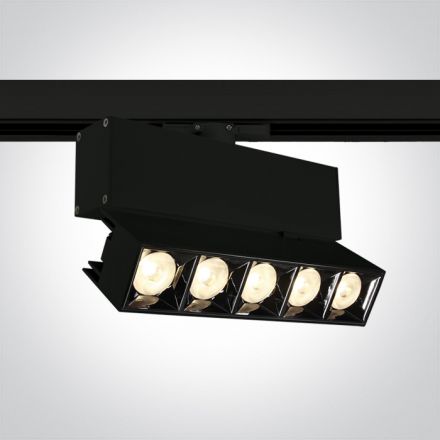 One Light LED Spot Ράγας 20W 3000Κ Μαύρο Die Cast 38° 230V