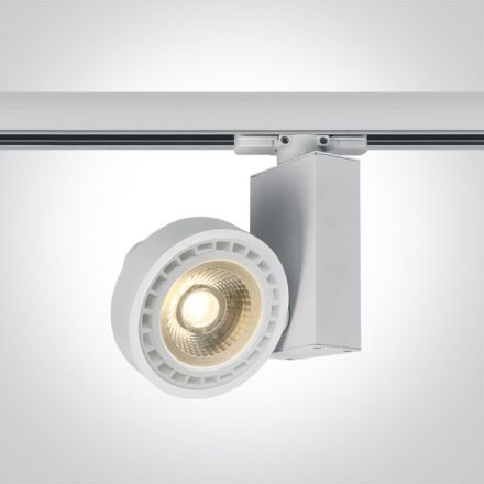 One Light LED Spot Ράγας LED GU10 R111 Αλουμίνιο 100-240V Λευκό