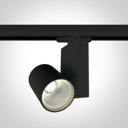 LED Spot Ράγας COB 15W 4000K Μαύρο Αλουμίνιο 38° 230V