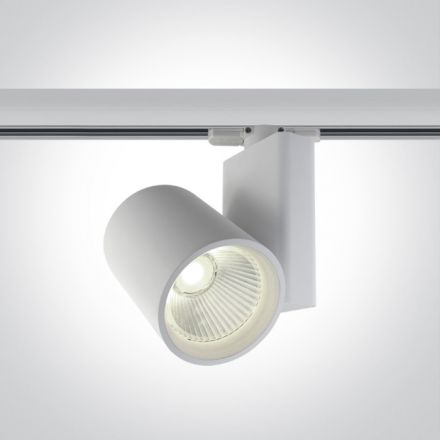 LED Spot Ράγας COB 30W 4000K Λευκό Αλουμίνιο 38° 230V