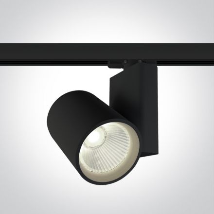 LED Spot Ράγας COB 42W 4000K Μαύρο Αλουμίνιο 38° 230V