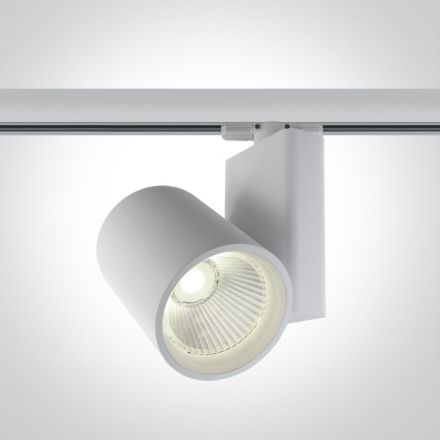 LED Spot Ράγας COB 42W 3000K Λευκό Αλουμίνιο 38° 230V