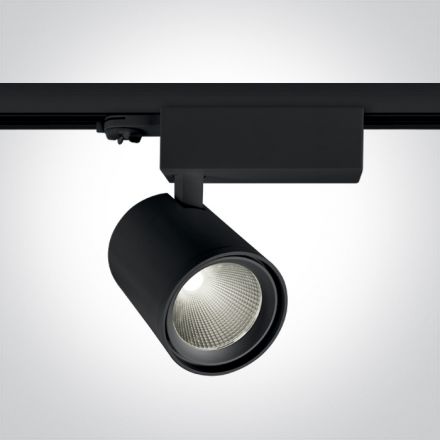 LED Spot Ράγας 38W 3000Κ Μαύρο Αλουμίνιο 36° 230V