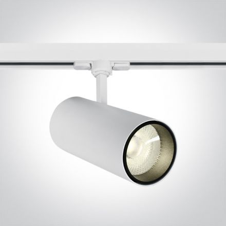 One Light LED Spot Ράγας 30W 3000K Λευκό Αλουμίνιο 38° 230V
