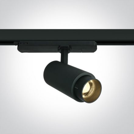 LED Spot Ράγας 15W 3000K 20°-60° Αλουμίνιο 230V Μαύρο