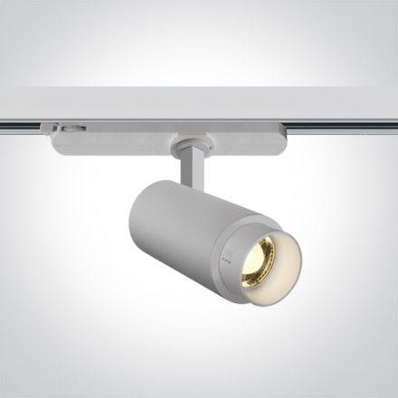 LED Spot Ράγας 15W 3000K 20°-60° Αλουμίνιο 230V Λευκό