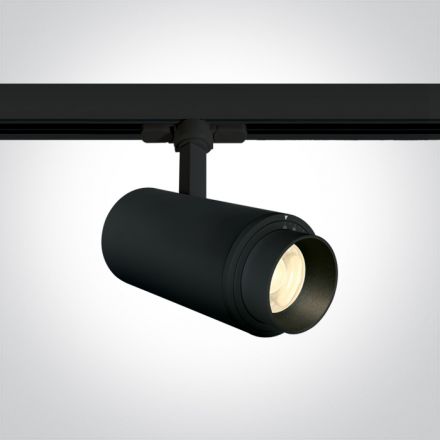 One Light LED Spot Ράγας 30W 4000K 20°-60° Αλουμίνιο 230V Μαύρο