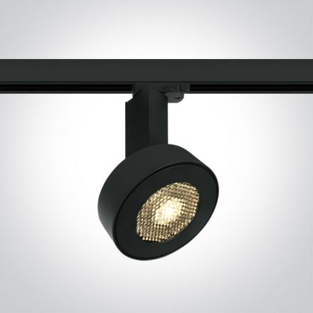 LED Spot Ράγας 30W Honeycomb 4000Κ Μαύρο Die Cast 24° 230V Dimmable