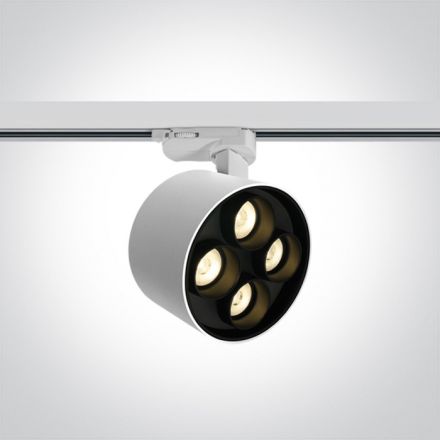 LED Spot Ράγας 24W 4000K Λευκό Αλουμίνιο 40° 230V Dark Light