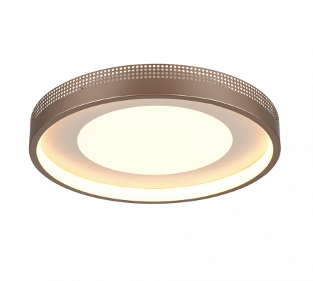 Trio Lighting Πλαφονιέρα LED 36W SOLEA Coffee Πλαστικό