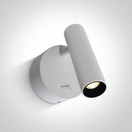 Εποίτιχο Σποτ LED 3W 3000Κ 36° Αλουμίνιο Λευκό/Μαύρο IP20 230V